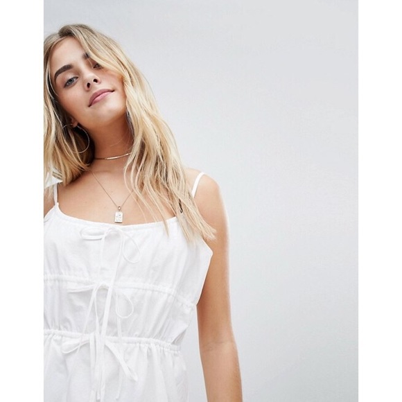 White Cami Ties Sun Dress - Picture 3 of 4